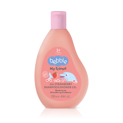 Bebble MyFriend 2in1 Strawberry Shampoo & Shower Gel 250 ml